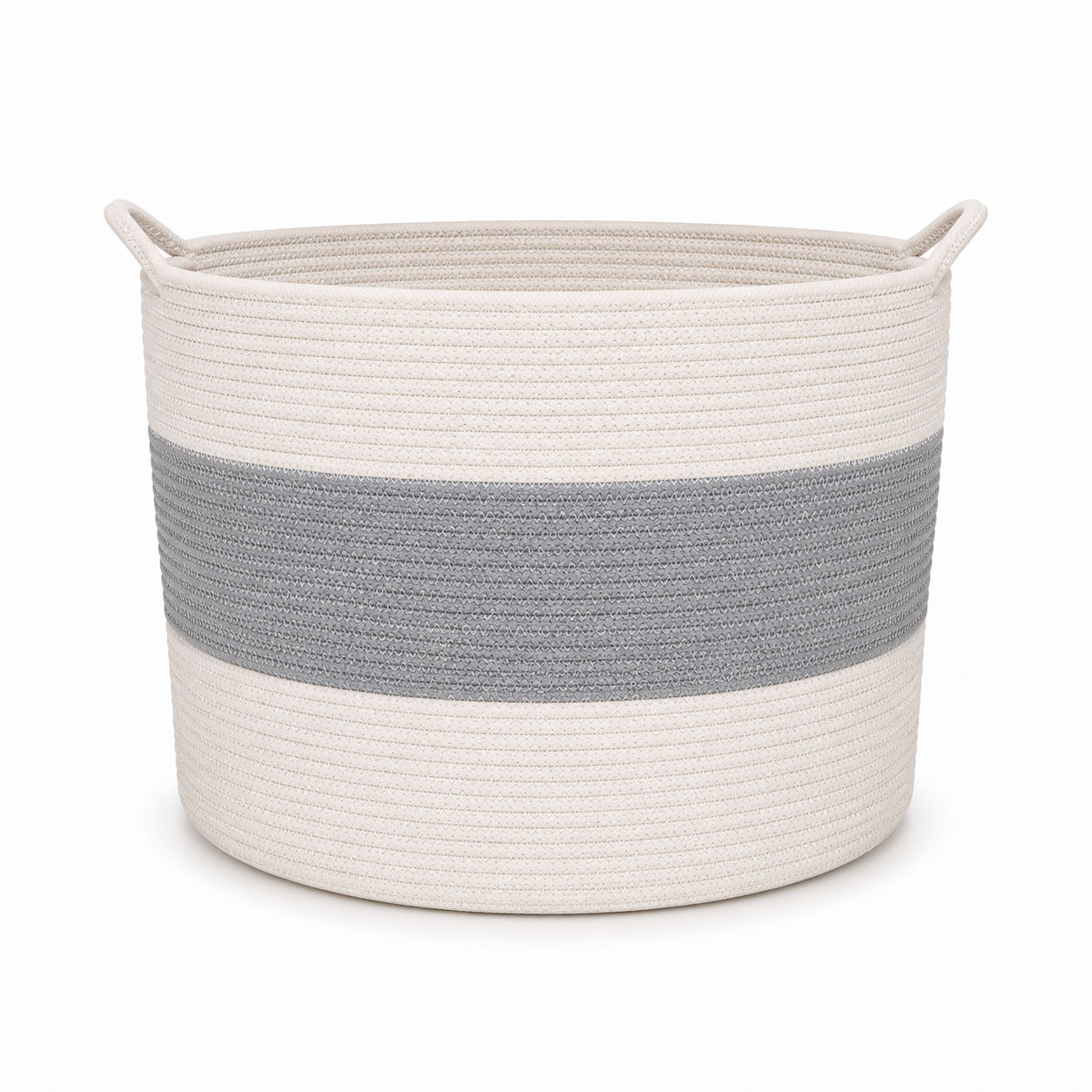 Large Cotton Basket for Stylish Home Organizer